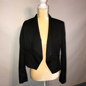 3/$25 Papaya black blazer flare hem size small